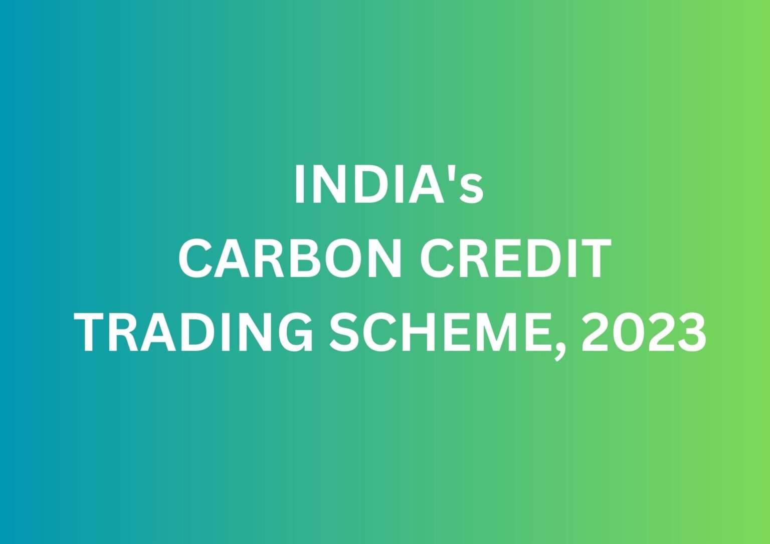 carbon-credit-trading-scheme-2023-of-india-r-v-k-s-and-associates